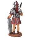 Roman soldier with spear and shield cm 9 in resin