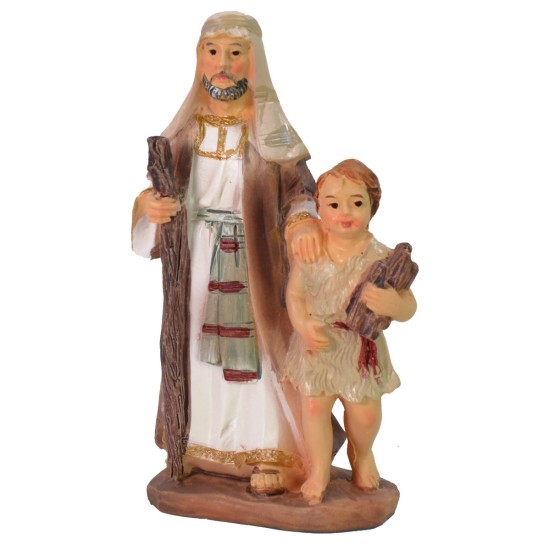 Pastore orientale con bambino serie 9 cm in resina