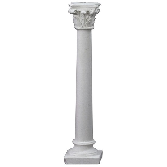 Columna lisa con capitel corintio cm 10 h columna