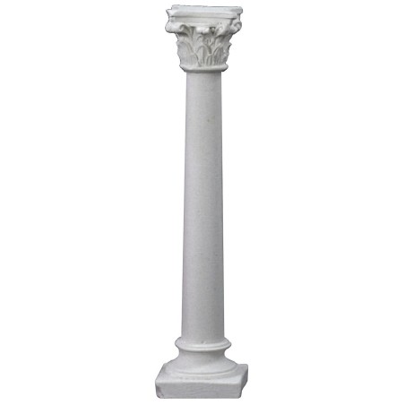 Columna lisa con capitel corintio cm 10 h columna