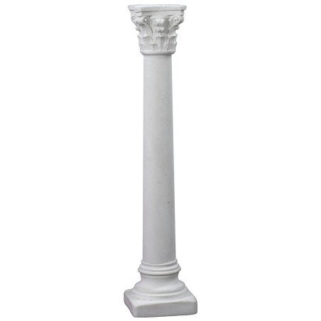 Columna lisa con capitel corintio cm 15 h capitel