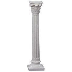 Colonna rigata con capitello corinzio cm 10 h 2