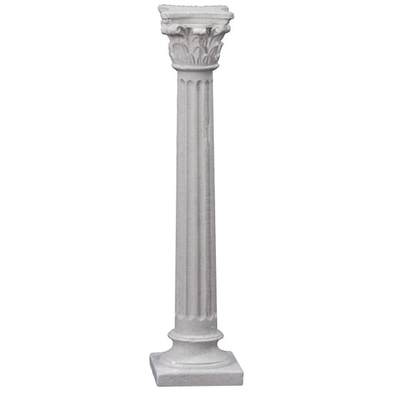 Colonna rigata con capitello corinzio cm 10 h