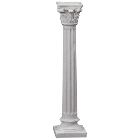 Colonna rigata con capitello corinzio cm 10 h