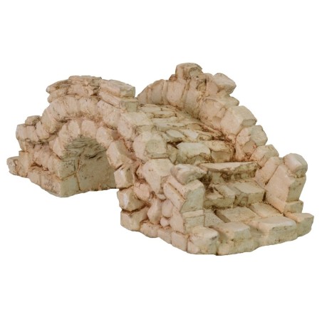 Ponte con scala cm 16,5x6,5x6 h altezza, ponte, arco, statue