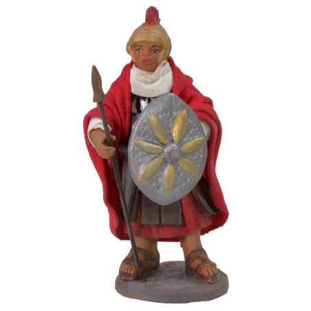 Centurione con lancia, spada e scudo 10 cm altezza, lancia