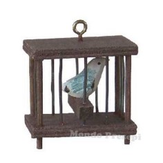 Cage with bird