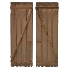 Porta a doppio battente in legno cm 7,6x11,3 h legno, porta