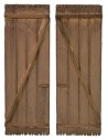 Porta a doppio battente in legno cm 7,6x11,3 h accessori per
