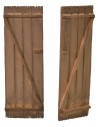 Porta a doppio battente in legno cm 7,6x11,3 h accessori per