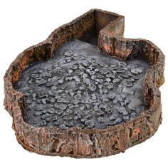 Lago de resina cm 32x21x5 h lago, resina, agua, profundidad 2