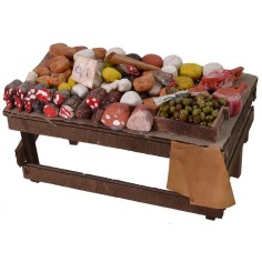 Banco di salumi e formaggi cm 15x8x8,5 h banco, altezza 2