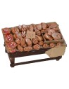 Banco con pane e pizze cm 12x7x6 h