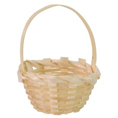 Cesta con asa de mimbre ø 4 cm asa, cesta, altura