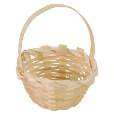 Cesto con manico in vimini ø 4 cm manico, cesto, altezza 2