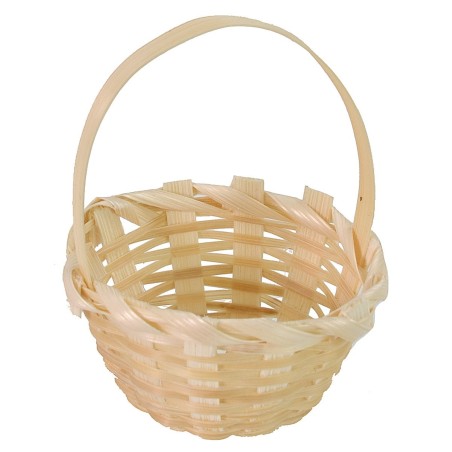 Cesta con asa de mimbre ø 4 cm asa, cesta, altura