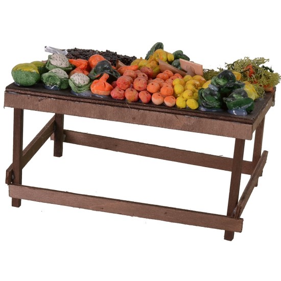 Banco de frutas y verduras cm 20x11x11 h banco, altura.