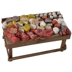 Banco con carne e formaggi cm 20x11x11 h 2