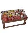 Banco con carne e formaggi cm 20x11x11 h