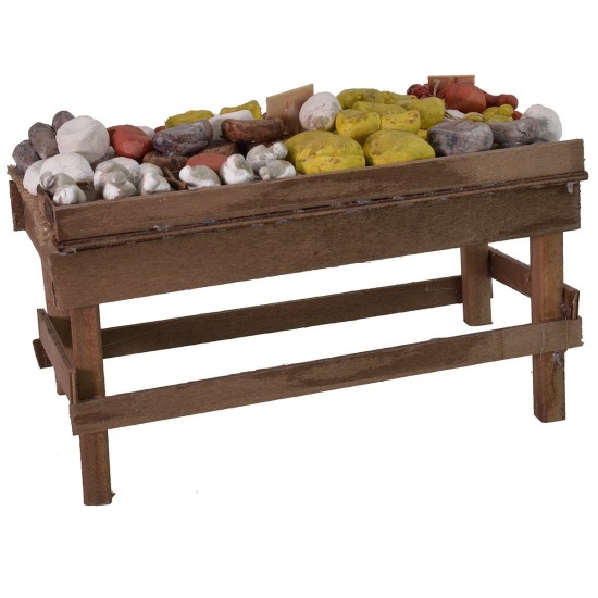 Banco con carne e formaggi cm 20x11x11 h