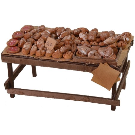 Banco di pane e pizze cm 20x11x11 h banco, altezza, pizze