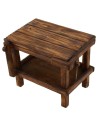 Mesa con mordazas de madera de 16x9x11 cm de altura para