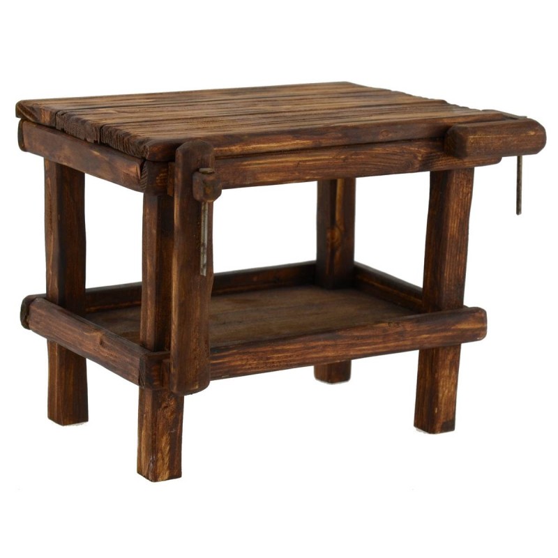 Tavolo con morse in legno cm 16x9x11 h. per statue da 20 cm