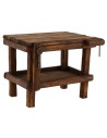 Mesa con mordazas de madera de 16x9x11 cm de altura para
