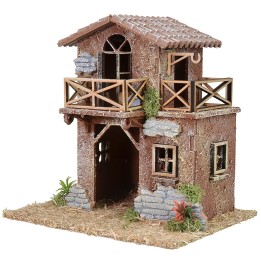 Casa de campo con terrazas cm 20x16x21 h