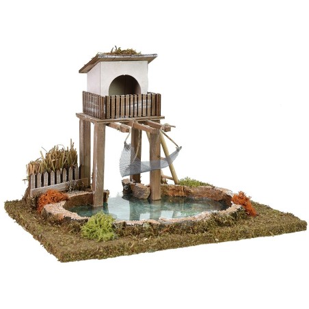 Trabucco en el lago efecto profundidad cm 25x20x18 h