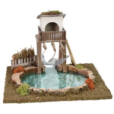 Trabucco sul lago effetto profondità cm 25x20x18 h lago