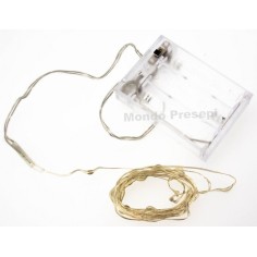 Collar de 20 luces LED rojas - Cobre resistente al agua
