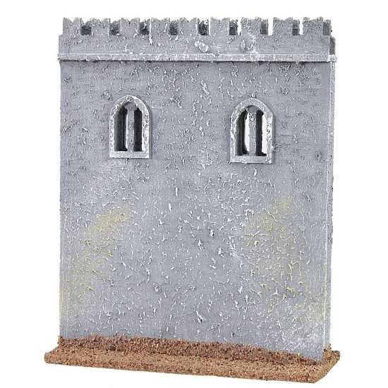 Cinta muraria con merli guelfi cm 15x6x19 h mure, mura