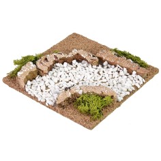 Curva strada sterrata cm 12x12x2 h