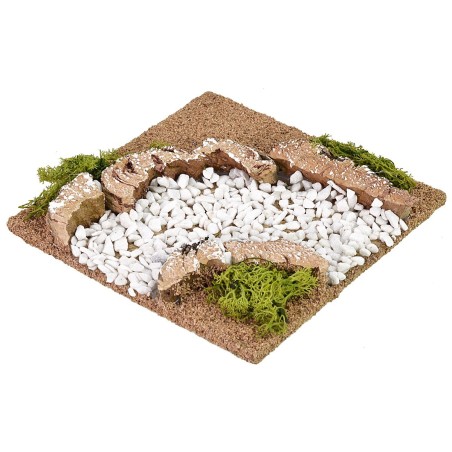 Curva strada sterrata cm 12x12x2 h