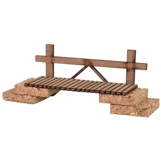 Ponte in legno cm 17x4x6 h legno, altezza, statue, ponte