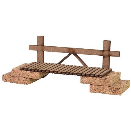 Ponte in legno cm 17x4x6 h legno, altezza, statue, ponte