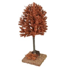 Árbol otoñal rojo cm 6x6x16 h otoñal, base, altura 2