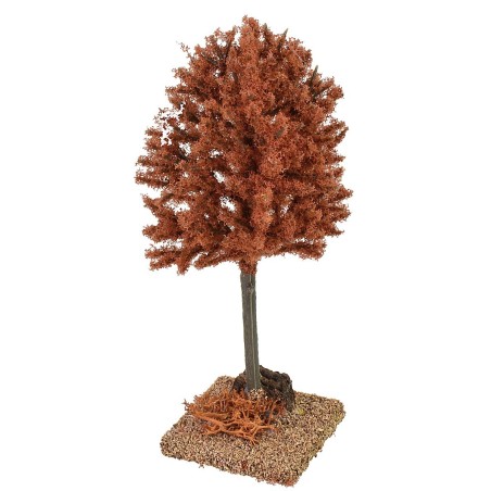 Albero autunnale rosso cm 6x6x16 h