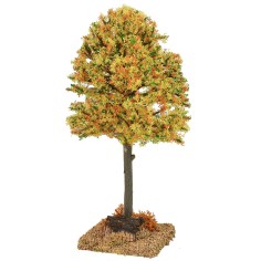 Árbol otoñal amarillo de 6x6x16 cm h recomendado, copa.