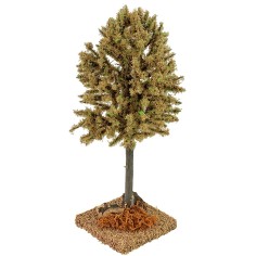 Albero autunnale verde cm 6x6x16 h albero, statue, chioma 2