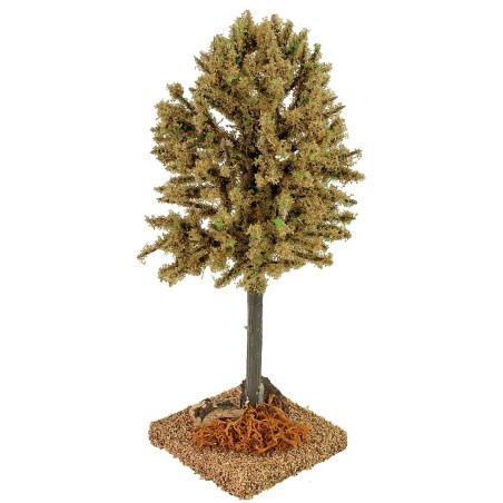 Albero autunnale verde cm 6x6x16 h albero, statue, chioma