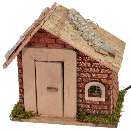 Donna che esce e apre la porta serie Landi 10 cm