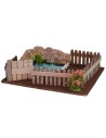 Recinto con stagno cm 19x15x5 h
