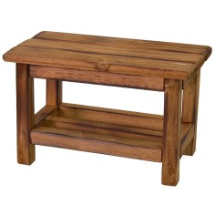 Banco de trabajo de madera de 12x5,7x6,6 cm de altura para 2
