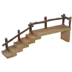 Scala in legno laterale cm 29,5x5,5x11,5 h altezza, legno