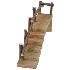 Escalera de madera lateral cm 29,5x5,5x11,5 h altura, madera 2