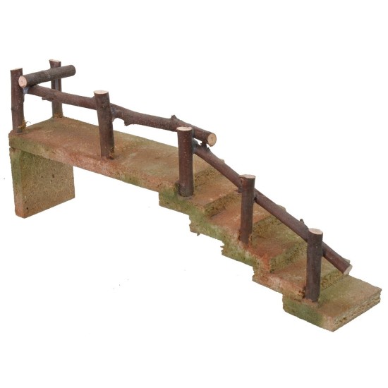 Scala in legno laterale cm 29,5x5,5x11,5 h altezza, legno