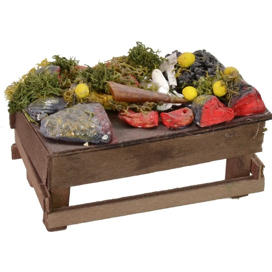 Bancarella del pesce cm 12x7x7 h