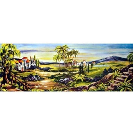 Fondale cartone diurno cm 119x42 724A Mondo Presepi